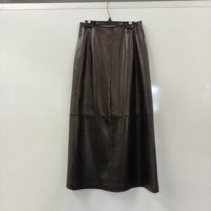 Women's Danier Black Leather Skirt Size 8